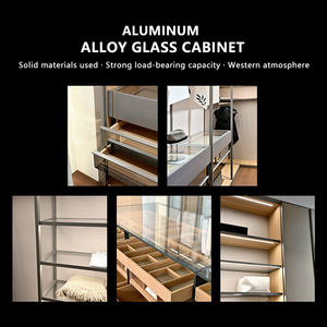 خزانة حديثة عالية الجودة خزانة معدنية للبناء خزانة مفتوحة لأثاث غرف النوم - Product Image 6