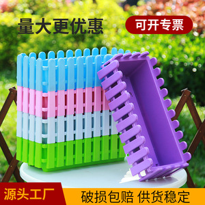 Pots rectangulaires extra larges et épaissis en résine plastique colorée pour les jardins potagers de balcon et les plantes succulentes - Product Image 5