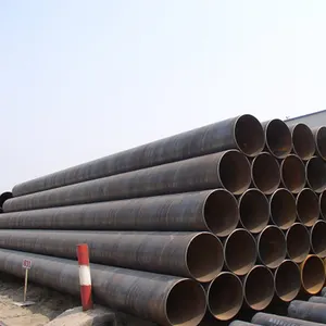 EN 10219 S355J2H OD 323.9mm Length 24m SSAW steel pipe for piling purposes