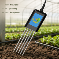 Capteur de sol intelligent 8 en 1, testeur de sol IP68, USB Type-C, surveillance en temps réel du pH, de l'EC, de l'humidité, du NPK, de la salinité et de la température