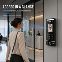 Macchina per Rilevamento Presenze Biometrica WiFi Impermeabile, Montaggio a Parete, Controllo Accessi con Riconoscimento Facciale Dinamico per Palestre, con Software Cloud