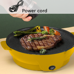 Grill électrique multifonctionnel portable pour la maison, plaque de cuisson en PTFE, contrôle de la température, commande mécanique, nettoyage facile, faible consommation d'énergie - Product Image 5