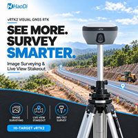 Récepteur GPS RTK Hi-Target VRTK2 GNSS à 1408 canaux, prix abordable, code permanent sans défaillance pour l'arpentage terrestre
