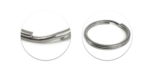 Llavero Circular de <span class=keywords><strong>Metal</strong></span> con Borde de Hierro, Anillo Dividido, Moderno, Impermeable, Ligero, para el Hogar, el Automóvil, Monedas, Actividades al Aire Libre, Etiquetas DIY - Product Image 5