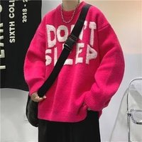 Prendas de vestir de manga larga para mujer de alta calidad, prendas de punto cálidas con patrón de letras, trajes combinados de moda