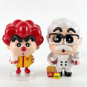 Pastello Shin-chan COS Ronald McDonald KFC figurine simpatiche action figure cartone animato pastello Shin-chan giocattoli modello