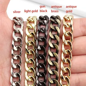 Bolso de hierro accesorios cadena DIY Metal desmontable reemplazo hombro bandolera correa para bolso cinturón mango pesado Stron