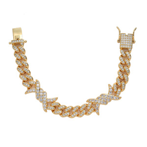 Hip Hop Cuban <b>Bracelet</b> 10mm Men's <b>Bracelet</b>, Personalized Cuban Jewelry Tanjing Fashion Lijing Necklace - Product Image 2