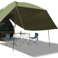 Auto Tent Waterdichte Auto Luifel Zon Onderdak Draagbare Auto Luifel Camper Trailer Zonnescherm Voor Camping