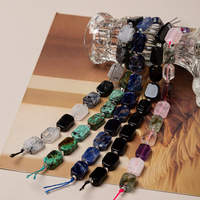 Pierre naturelle perles en vrac perles plates rectangulaires cristal de guérison agate oeil de tigre pour collier bracelet bijoux à bricoler soi-même accessoires