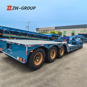 ZW Group Detachable Lowboy LowBed Semi Trailer 4 Axles Gooseneck Lowbed Semi Trailer - Product Image 2