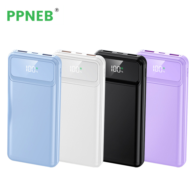 Custom Portable Power Banks 20000mAh Fast Charging 10000mAh Power Bank for Phone Built in Cable Powerbank