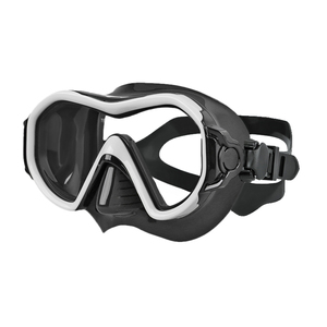 Masque de plongée à lentille unique Aloma Masque de plongée en silicone liquide à faible volume Cadre PC Vue de champ HD Verre de plongée avec caméra incluse - Product Image 1
