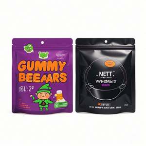 Mylar personalizado a prueba de niños olor comestible mate bolsa con cremallera reutilizable tinte corte galleta caramelo Mylar bolsas 3,5G 7G bolsas de almacenamiento de alimentos - Product Image 2