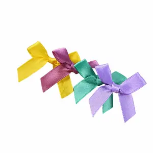 Polyester Satin Ribbon Bow Appliques Silk Ribbon Sewing Craft Custom Ribbon