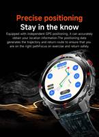 Jam Tangan Pintar GPS Outdoor HT37 2025 Baru, Pelacak Kebugaran dengan Tali Silikon Tahan Air IP68, Layar Definisi Tinggi, Unisex
