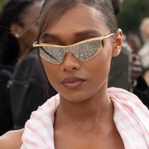 Lunettes de soleil triangulaires œil-de-chat grande monture 2025 UV400 – Protection solaire haut de gamme, style hip-hop, mode européenne et américaine, nouveau modèle - Product Image 4