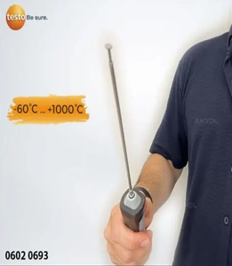 Sonde de mesure de température de surface Testo 0602 0693, modèle K, 2,5 mm, avec un câble de 1,2 mètres - Product Image 3