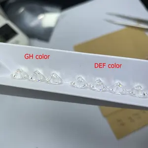Bianco moissanite lab grown diamante promessa di 100% passare positivo tester del diamante 3 0.03 carat allentato 2mm moissanite
