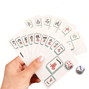 Carte de <span class=keywords><strong>Mahjong</strong></span> personnalisée de forme allongée, carte magique professionnelle, logo personnalisé, carte de jeu publicitaire - Product Image 1
