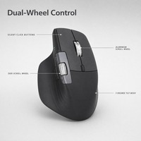 Mouse Nirkabel Ergonomis Senyap Isi Ulang USB untuk Tangan Kanan, Pengguliran Super Cepat untuk Laptop, Tablet, PC, Notebook - Stok Tersedia