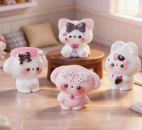 En gros, embellissements en résine personnalisés en forme d'animaux fantastiques avec nœuds pour accessoires de cheveux, sacs, artisanat DIY, mode, art et objets de collection