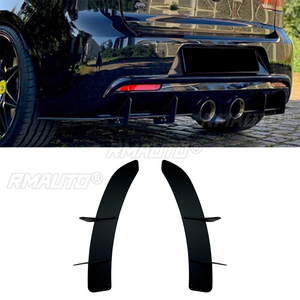 Protector de Parachoques Trasero, Difusor, Alerón, Divisor para Volkswagen Golf 6 MK6 R 2009-2013, Decoración Negra - Product Image 1
