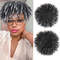 Vente Chaude Perruque Crochet Tressée 8 Pouces Extensions de Dreadlocks pour Hommes Noirs, Perruque Torsadée Afro, Extensions de Cheveux Tressés