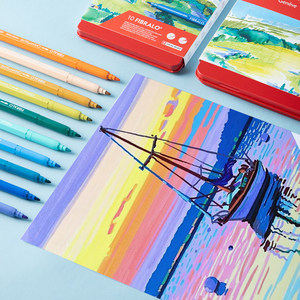Marqueur coloré à base <span class=keywords><strong>d</strong></span>'eau <span class=keywords><strong>CARAN</strong></span> <span class=keywords><strong>D</strong></span>'<span class=keywords><strong>ACHE</strong></span> Fibralo, pointe souple, pour <span class=keywords><strong>dessin</strong></span> manuel, idéal pour étudiants et enfants, peinture artistique, lavable - Product Image 5