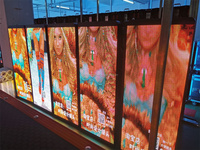 Poste de iluminación de calle al aire libre, pantalla led P4, P5, P6, pantalla de publicidad de carretera, cartelera Solar, luces LED, poste de calle