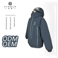 Veste matelassée réversible à capuche pour homme, deux tons, avec garniture en sherpa, manteau d'hiver matelassé, poches zippées, vêtements d'extérieur