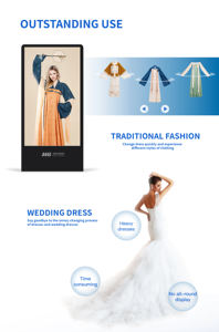 ป้ายดิจิตอลกระจกติดตั้งเสมือนจริง 65 นิ้ว <span class=keywords><strong>VR</strong></span> ประสบการณ์ร้านค้า 3D โฆษณาแบบโต้ตอบอัจฉริยะเครื่อง All-in-one - Product Image 5