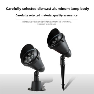 Nhà sản xuất bán buôn đèn cây <span class=keywords><strong>LED</strong></span> ngoài trời chống thấm nước bằng nhôm, điều khiển từ xa, đèn sân vườn, đạt chuẩn IP65, ánh sáng ban ngày 6000K, 180 - Product Image 2