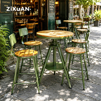 Table et chaises d'extérieur pour hôtel, patio, villa, cour, jardin, bar de loisirs, restaurant, balcon, mobilier de luxe imperméable