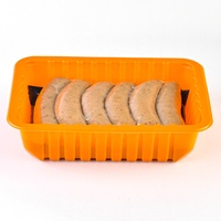 Barquettes d'emballage en plastique recyclable pour fruits, légumes, poulet congelé et viande, avec procédé blister et atmosphère modifiée