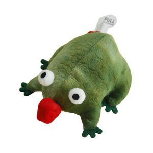 Juguete sonoro para mascotas Xiduoyu, rana de la suerte, juguete para gatos con hierba gatera, juguete de autoentretenimiento para gatos, para limpieza y molienda de dientes. - Product Image 3