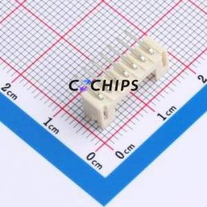 BX-PH2.0-7PWZ-GW Wire-to-Board Pin Header Bent Lead Through Hole,P=2mm Connector 1x7P 2mm Right Angle Insert PH - Product Image 2