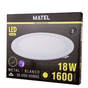 Downlight LED de 190 mm, 18 W, blanco, iluminación eficiente y duradera, ideal para oficinas y hogares. - Product Image 2
