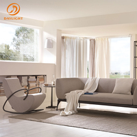 Vente en gros de luxe nordique, canapé en fourrure classique et moderne, chaise de loisir verte, meubles, chaises de loisir pour chambre à coucher