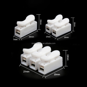 Connecteurs de câblage à ressort électriques CH3 à 3 broches, rapide, fil à fil, blanc, 10A 220V, verrouillage facile et rapide - Product Image 3