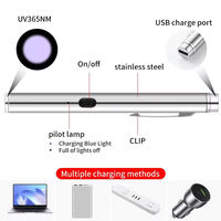 Lampe torche UV à lumière noire portable avec filtre noir trempé 365NM pour la détection d'urine d'animaux domestiques et de taches de chat et de chien
