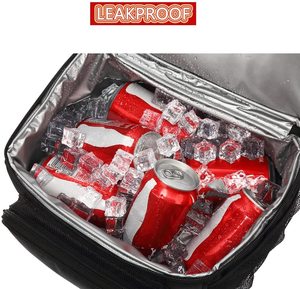 Custom Men Double Layer Polyester Cooler <strong>Insulated</strong> <strong>Lunch</strong> <strong>Bag</strong> Women Large Mesh Side Pockets <strong>Adult</strong> <strong>Lunch</strong> Box Large Tote <strong>Bag</strong> - Product Image 3
