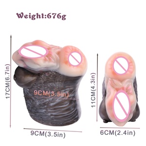 GEEBA Male <b>Masturbators</b> Fantasy Bizarre Beast Color <b>Masturbator</b> Cup Soft Silicone Anal Vaginal Sex Tools Pleasure for Adult 18+ - Product Image 6