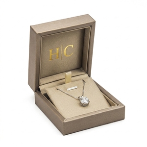 Vintage Necklace Box Luxury Flip Top Leather Jewelry Gift Box Velvet Insert Embossing Custom Logo Luxury Packaging Solution OEM - Product Image 6