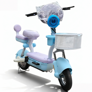 Vélo Électrique Urbain <span class=keywords><strong>Femme</strong></span> 14 Pouces Nouvelle Arrivée Offre Spéciale Moteur Brushless Double Suspension Assistance au Pédalage Numérique avec <span class=keywords><strong>Panier</strong></span> 48V - Product Image 4