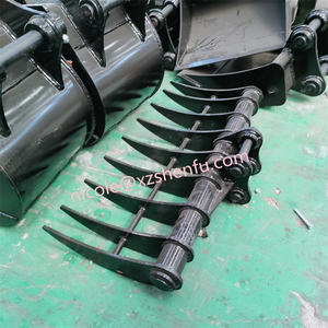 Râteau d'excavateur personnalisé à bas prix, seau Oem râteau terrestre/râteau de roche adapté à l'excavatrice de chat - Product Image 4