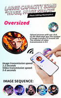 Lencana Digital Elektronik Multifungsi 1,5 inci, Kontrol via Aplikasi, Layar Berwarna, Gadget yang Dapat Dipakai untuk Acara dan Konvensi
