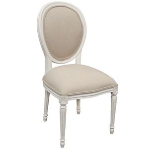Chaise de salle <span class=keywords><strong>à</strong></span> manger moderne en bois massif de Louis Furniture, avec assise et dossier en tissu amovibles, pour salon, hôpital, hôtel - Style contemporain élégant - Product Image 3