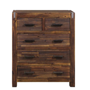 Marca PANAMA RANGE Wooden Tallboy 5 Cajones Woodem Cabinet Precio más bajo Muebles de dormitorio del fabricante de Vietnam - Product Image 2