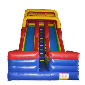 TUV OEM manufacturer bouncy castle inflatable water slide with pool for kid's